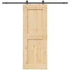 Slankios durys NARVIK 85 x 210 cm (213,5 cm) Natūrali ir juoda