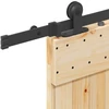 Slankios durys NARVIK 85 x 210 cm (213,5 cm) Natūrali ir juoda
