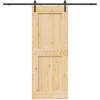 Slankios durys NARVIK 90 x 210 cm (213,5 cm) Natūrali ir juoda