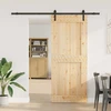 Slankios durys NARVIK 95 x 210 cm (213,5 cm) Natūrali ir juoda