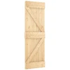 Slankios durys NARVIK 70 x 210 cm (152,5 cm) Natūrali ir juoda