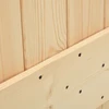 Slankios durys NARVIK Natūrali ir juoda 95 x 210 cm (213,5 cm)