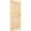 Slankios durys NARVIK Natūrali ir juoda 85 x 210 cm (152,5 cm)