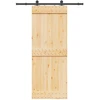 Slankios durys NARVIK Natūrali ir juoda 80 x 210 cm (152,5 cm)