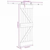 Slankios durys NARVIK Natūrali ir juoda 70 x 210 cm (213,5 cm)