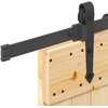 Slankios durys NARVIK Natūrali ir juoda 80 x 210 cm (213,5 cm)