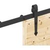 Slankios durys NARVIK Natūrali ir juoda 85 x 210 cm (152,5 cm)