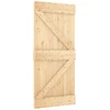 Slankios durys NARVIK Natūrali ir juoda 95 x 210 cm (213,5 cm)