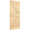 Slankios durys NARVIK Natūrali ir juoda 85 x 210 cm (152,5 cm)