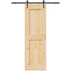 Slankios durys NARVIK Natūrali ir juoda 70 x 210 cm (152,5 cm)