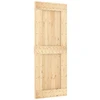 Slankios durys NARVIK Natūrali ir juoda 80 x 210 cm (213,5 cm)