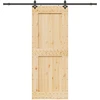 Slankios durys NARVIK Natūrali ir juoda 90 x 210 cm (213,5 cm)