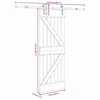 Slankios durys NARVIK Natūrali ir juoda 70 x 210 cm (213,5 cm)