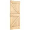 Slankios durys NARVIK 85 x 210 cm (152,5 cm) Natūrali ir juoda