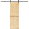 Slankios durys NARVIK Natūrali ir juoda 70 x 210 cm (213,5 cm)