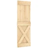 Slankios durys NARVIK 70 x 210 cm (213,5 cm) Natūrali ir juoda