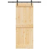 Slankios durys NARVIK Natūrali ir juoda 80 x 210 cm (152,5 cm)