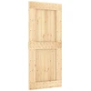 Slankios durys NARVIK Natūrali ir juoda 90 x 210 cm (213,5 cm)