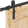 Slankios durys NARVIK Natūrali ir juoda 85 x 210 cm (152,5 cm)