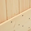 Slankios durys NARVIK Natūrali ir juoda 70 x 210 cm (152,5 cm)