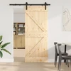 Slankios durys NARVIK 85 x 210 cm (152,5 cm) Natūrali ir juoda