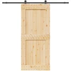 Slankios durys NARVIK Natūrali ir juoda 100 x 210 cm (213,5 cm)