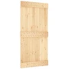 Slankios durys NARVIK Natūrali ir juoda 100 x 210 cm (213,5 cm)