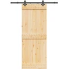 Slankios durys NARVIK Natūrali ir juoda 80 x 210 cm (152,5 cm)