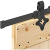 Slankios durys NARVIK Natūrali ir juoda 80 x 210 cm (213,5 cm)