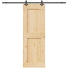 Slankios durys NARVIK Natūrali ir juoda 80 x 210 cm (213,5 cm)