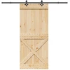 Slankios durys NARVIK Natūrali ir juoda 100 x 210 cm (213,5 cm)