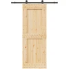 Slankios durys NARVIK Natūrali ir juoda 85 x 210 cm (152,5 cm)