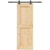 Slankios durys NARVIK Natūrali ir juoda 80 x 210 cm (152,5 cm)