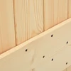 Slankios durys NARVIK Natūrali ir juoda 80 x 210 cm (213,5 cm)