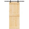 Slankios durys NARVIK Natūrali ir juoda 80 x 210 cm (152,5 cm)