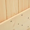 Slankios durys NARVIK Natūrali ir juoda 80 x 210 cm (152,5 cm)
