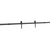 Slankios durys NARVIK Natūrali ir juoda 95 x 210 cm (213,5 cm)