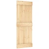 Slankios durys NARVIK Natūrali ir juoda 80 x 210 cm (152,5 cm)
