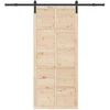 Slankios durys Natūrali 100 x 208 cm Pušies medienos masyvas
