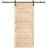 Slankios durys Natūrali 100 x 208 cm Pušies medienos masyvas