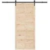Slankios durys Natūrali 100 x 208 cm Pušies medienos masyvas