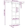 Slankios durys Natūrali 100 x 208 cm Pušies medienos masyvas