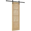 Slankios durys Natūrali 61 x 198,5 cm Pušies medienos masyvas
