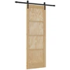 Slankios durys Natūrali 73,5 x 211 cm Pušies medienos masyvas