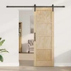 Slankios durys Natūrali 73,5 x 211 cm Pušies medienos masyvas