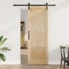 Slankios durys Natūrali 73,5 x 211 cm Pušies medienos masyvas