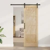 Slankios durys Natūrali 73,5 x 211 cm Pušies medienos masyvas