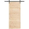 Slankios durys Natūrali 80 x 208 cm Pušies medienos masyvas