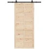 Slankios durys Natūrali 80 x 208 cm Pušies medienos masyvas