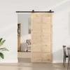 Slankios durys Natūrali 80 x 208 cm Pušies medienos masyvas
